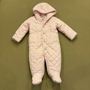Polo Ralph Lauren Hooded Quilted Baby Barn Bunting Pink Size 9M